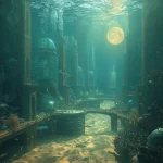 Underwater Desert Civilization Of Glass | AI Photo Prompt